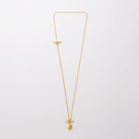 signet necklace (gold / silver925)