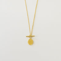 signet necklace (gold / silver925)