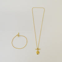 signet necklace (gold / silver925)