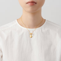 signet necklace (gold / silver925)