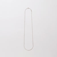 Basic chain long necklace (silver / thin / triangle)