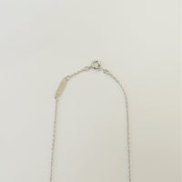 Basic chain long necklace (silver / thin / triangle)