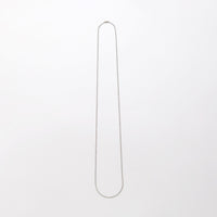 2mm long ball chain necklace (silver / 80cm)