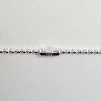 2mm long ball chain necklace (silver / 80cm)