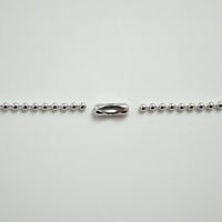 2mm long ball chain necklace (silver / 80cm)