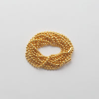 3.5mm long ball chain necklace (gold / 180cm)