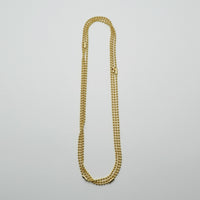 3.5mm long ball chain necklace (gold / 180cm)