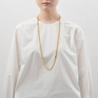 3.5mm long ball chain necklace (gold / 180cm)