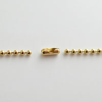 3.5mm long ball chain necklace (gold / 180cm)