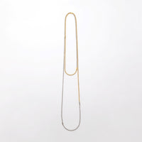 3.5mm long ball chain necklace (silver / gold / 180cm)