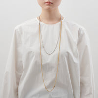 3.5mm long ball chain necklace (silver / gold / 180cm)