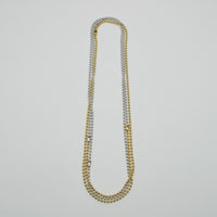 3.5mm long ball chain necklace (silver / gold / 180cm)