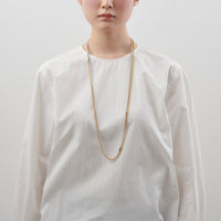 3.5mm long ball chain necklace (silver / gold / 180cm)