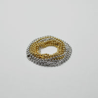 3.5mm long ball chain necklace (silver / gold / 180cm)