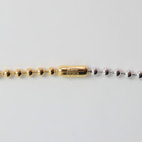 3.5mm long ball chain necklace (silver / gold / 180cm)