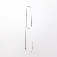 3.5mm long ball chain necklace (silver / 180cm)