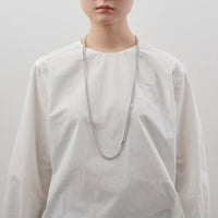 3.5mm long ball chain necklace (silver / 180cm)