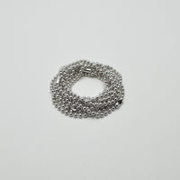 3.5mm long ball chain necklace (silver / 180cm)