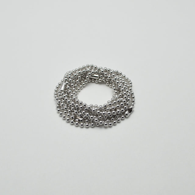 3.5mm long ball chain necklace (silver / 180cm)