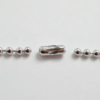 3.5mm long ball chain necklace (silver / 180cm)