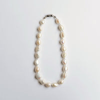LIMITED COLLECTION【Freshwater pearl ball chain necklace (big)】