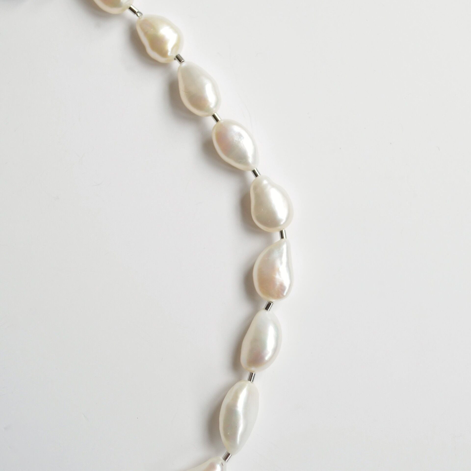 LIMITED COLLECTION 【Freshwater pearl ball chain necklace (middle)】