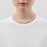 LIMITED COLLECTION 【Freshwater pearl ball chain necklace (small)】