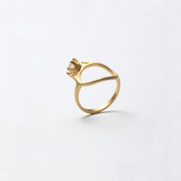 ring motif ring (cubic zirconia / gold)