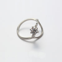ring motif ring (cubic zirconia / silver)
