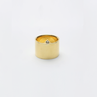 ring motif point ring (cubic zirconia / gold)