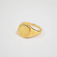 signet ring (diagonal / gold / silve925 )