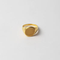signet ring (diagonal / gold / silve925 )