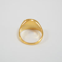 signet ring (horizontal / gold  / silver925)