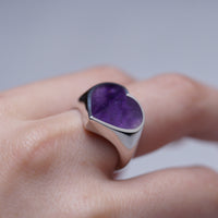 Heart ring (Amethyst)
