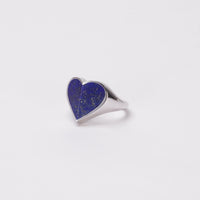Heart ring (Lapis lazuli)
