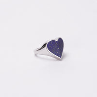 Heart ring (Lapis lazuli)