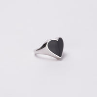Heart ring (Onyx)