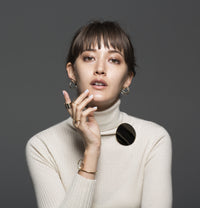 moon broach (60mm / mirror)