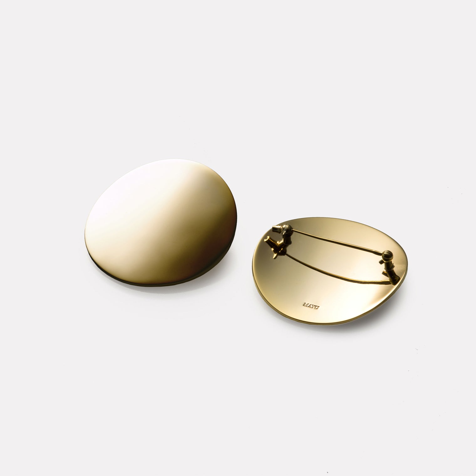 moon broach (40mm / mirror)