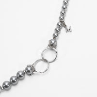 pearl necklace (6mm×8mm light gray pearl / 38cm)