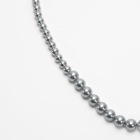 pearl necklace (6mm×8mm light gray pearl / 38cm)