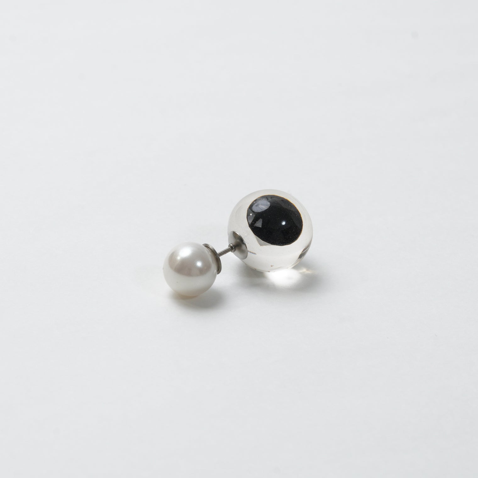 inclusion pierce (cubic zirconia / black)