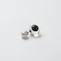 inclusion pierce (cubic zirconia / black)