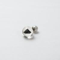 inclusion pierce (cubic zirconia / black)