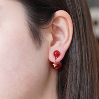 Color PEARL RIVETS earring (8mm×14mm）