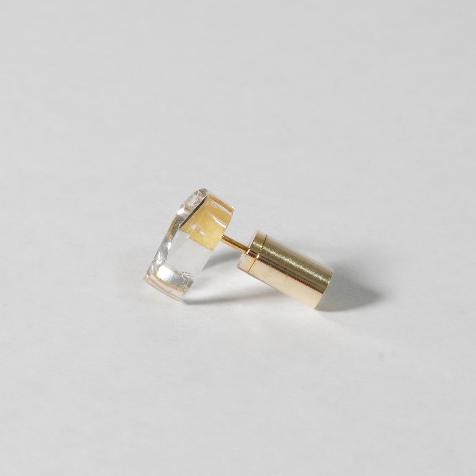 mini Heart pierced earring (Quartz / K10 post)