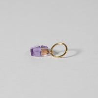 mini Heart charm ( Amethyst )