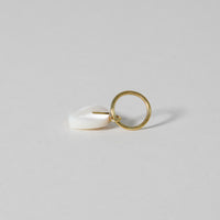mini Heart charm ( Mother of pearl )