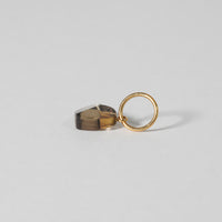 mini Heart charm ( Smoky quartz）