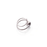 hoop catch pierce (circle / 24mm hoop / silver)